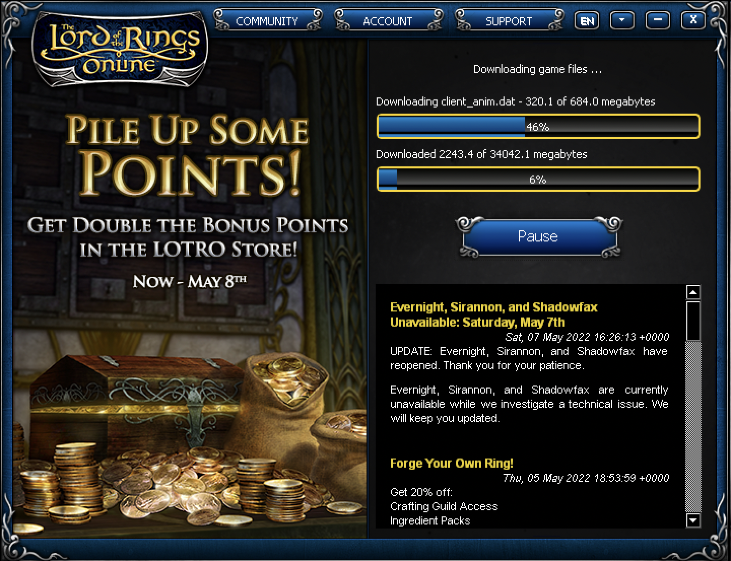 Lord of the Rings Online on Mac: Do not update to Catalina!